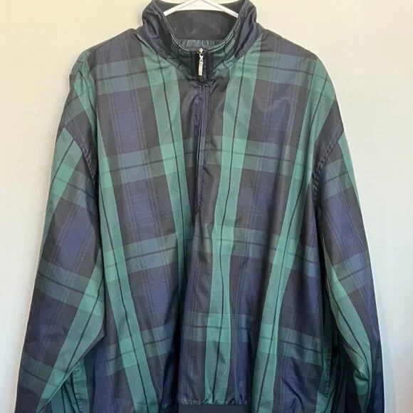 Plaid Golf Quarter Zip - Picture 1 of 2